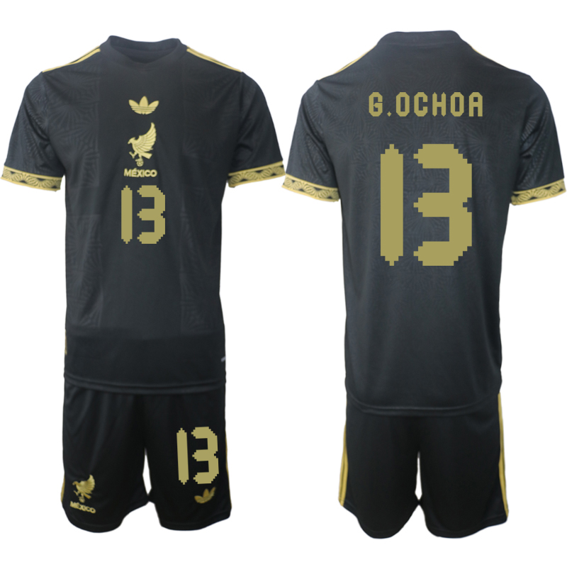 Men 2025-2026 National Team Season Mexico Black #13 Soccer Jersey